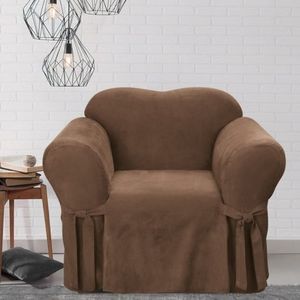 Sure Fit Smooth Suede Washable Chair Slipcover